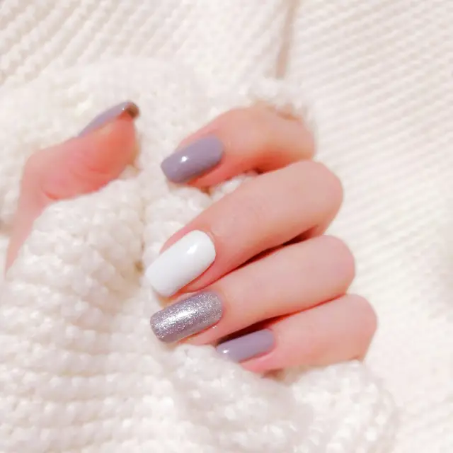 Nail art με glitter